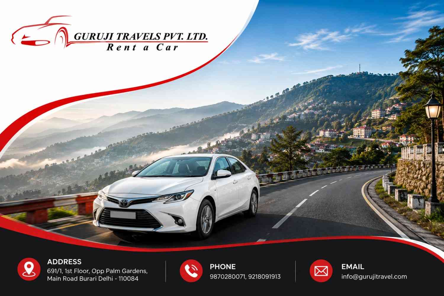 Delhi to Mussoorie Taxi – One Way & Round Trip Cab Booking